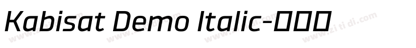 Kabisat Demo Italic字体转换